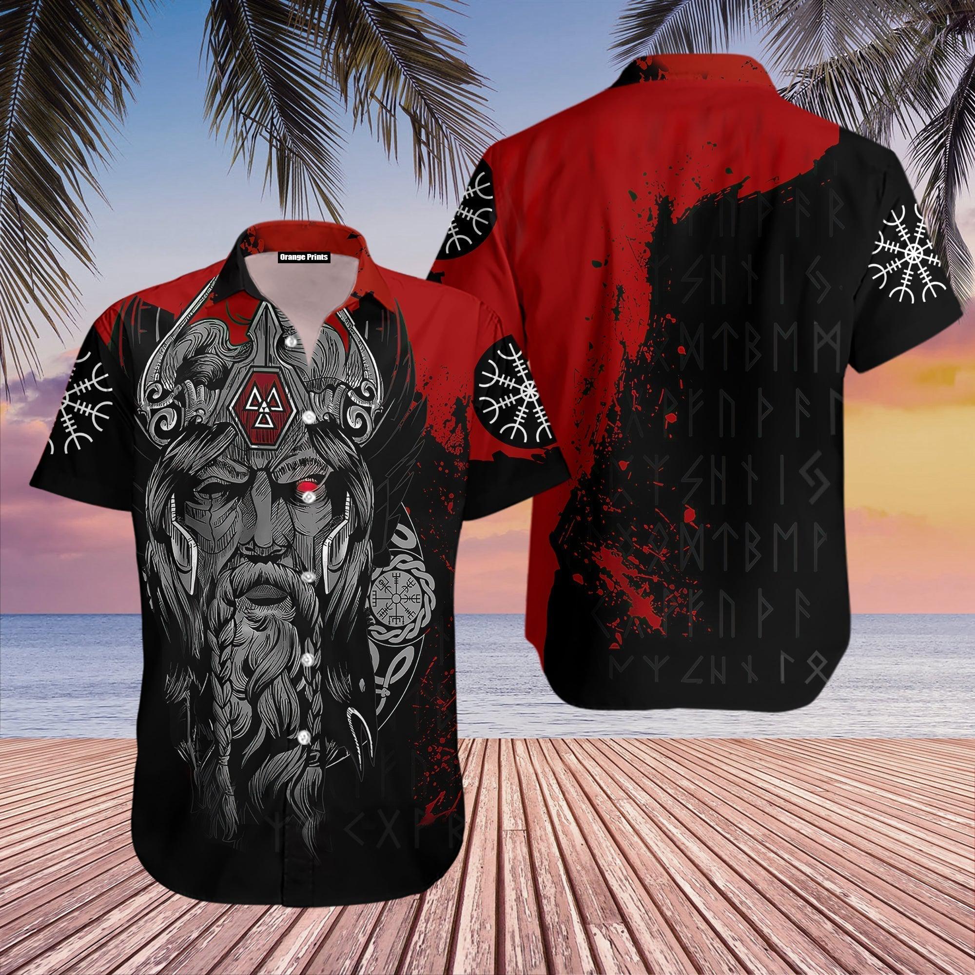 Viking Odin Hawaiian Shirt  For Men & Women  WT5190
