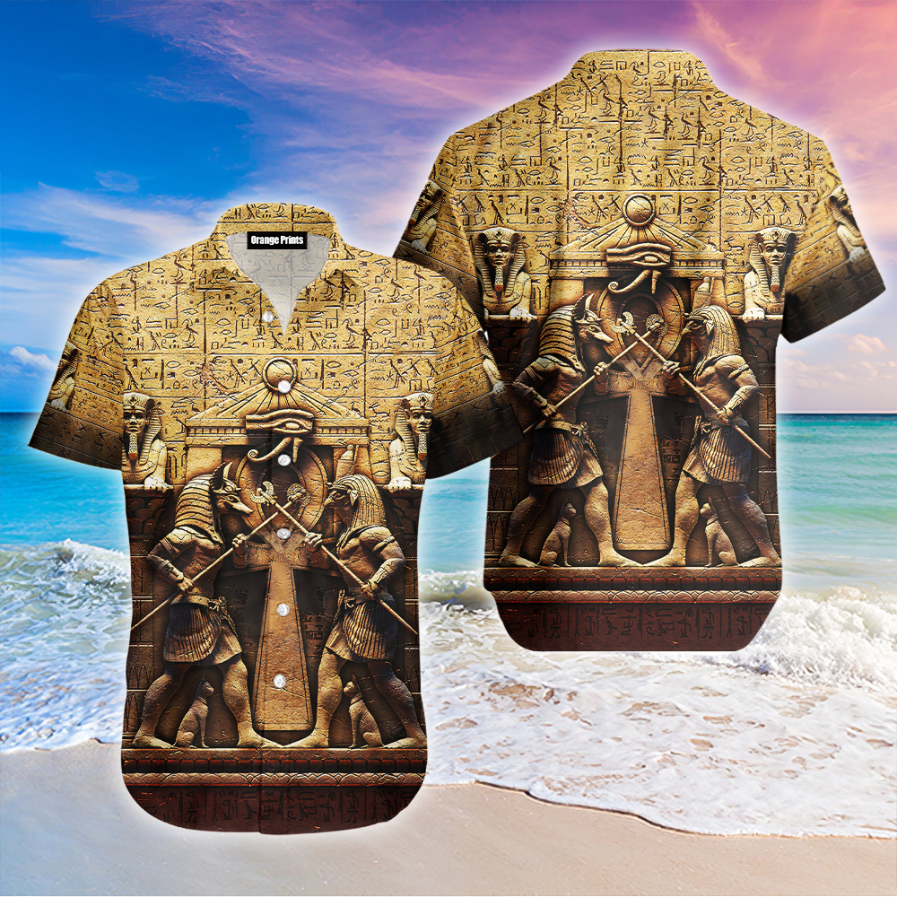 Anubis Ancient Egyptian Hawaiian Shirt  For Men & Women  WT5076
