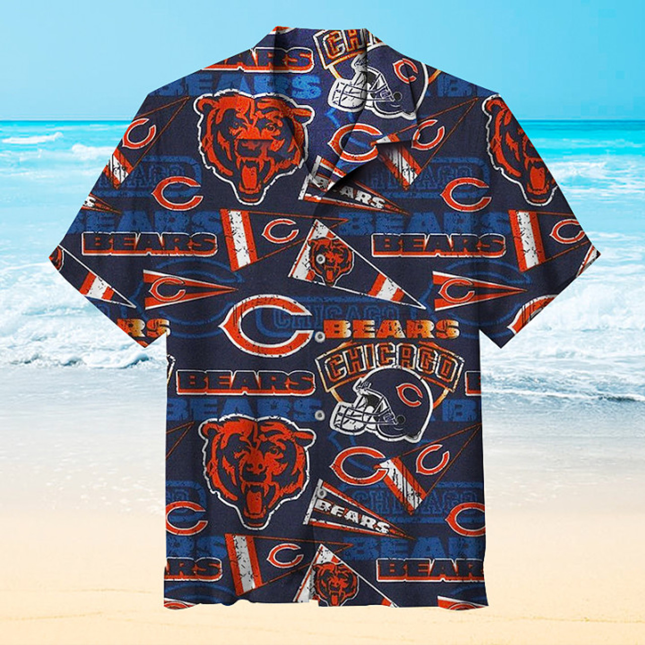 Chicago Bears Vintage 3D T-Shirts