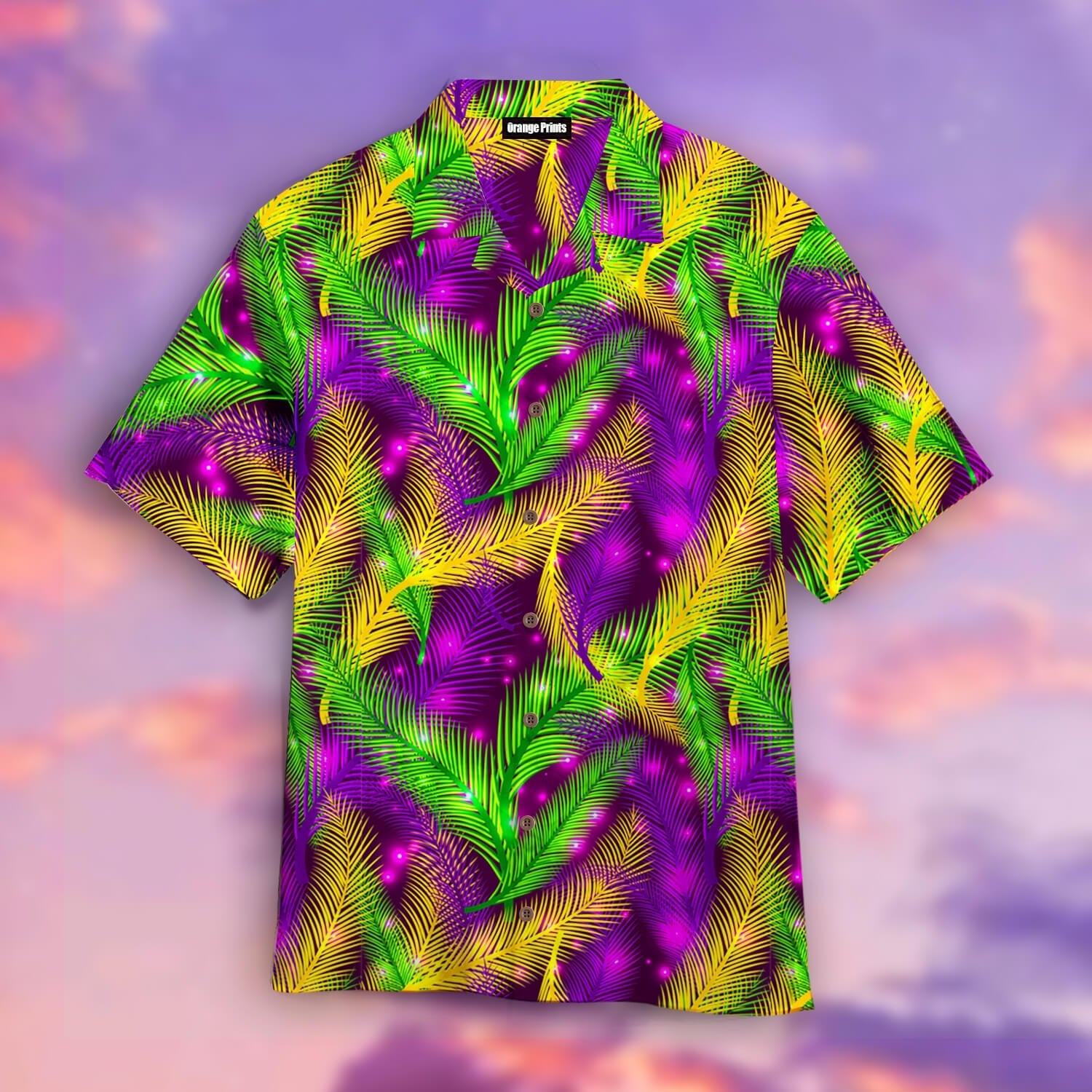 Mardi Gras Pattern Hawaiian Shirt  For Men & Women  HL1538
