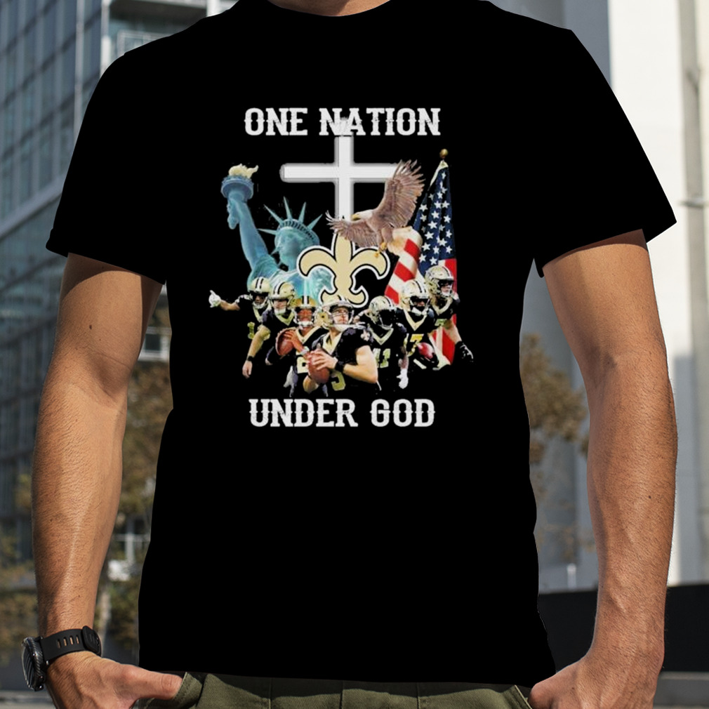 New Orleans Saints One Nation Under God Shirt - Jomagift