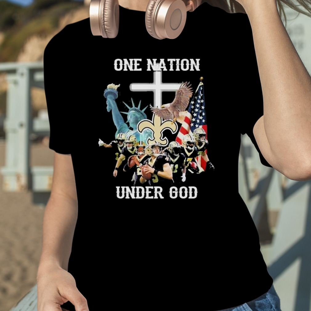 New Orleans Saints One Nation Under God Shirt - Jomagift