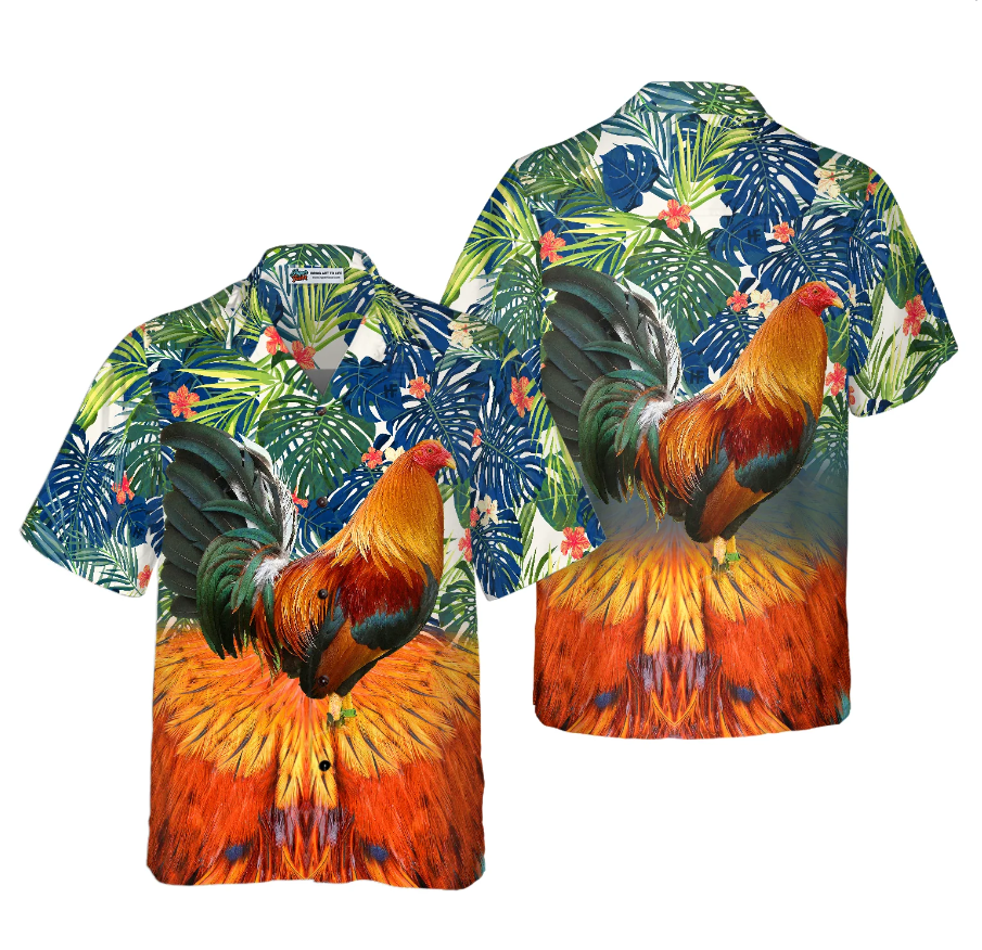 ROOSTER Hawaiian Shirt
