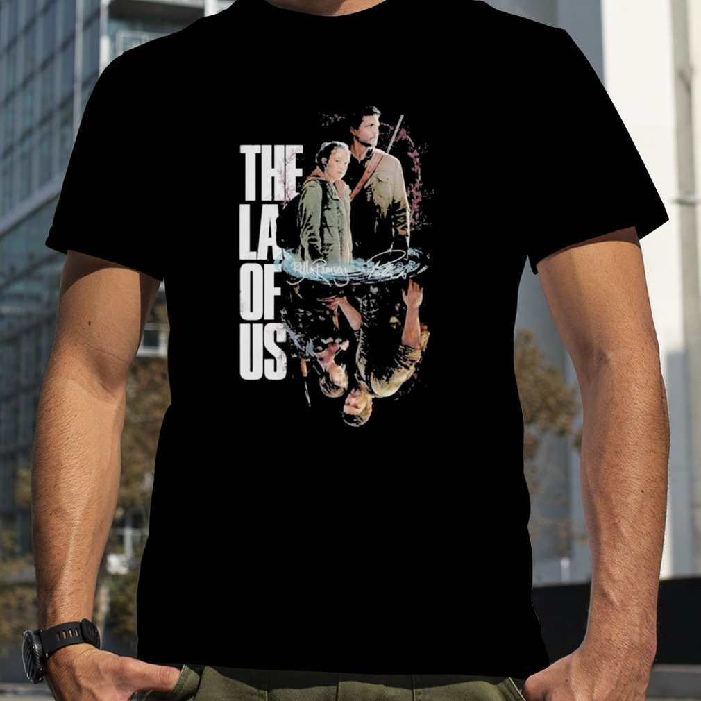 ellie and joel the last of us 2 wallpaper signatures shirt - Limotees