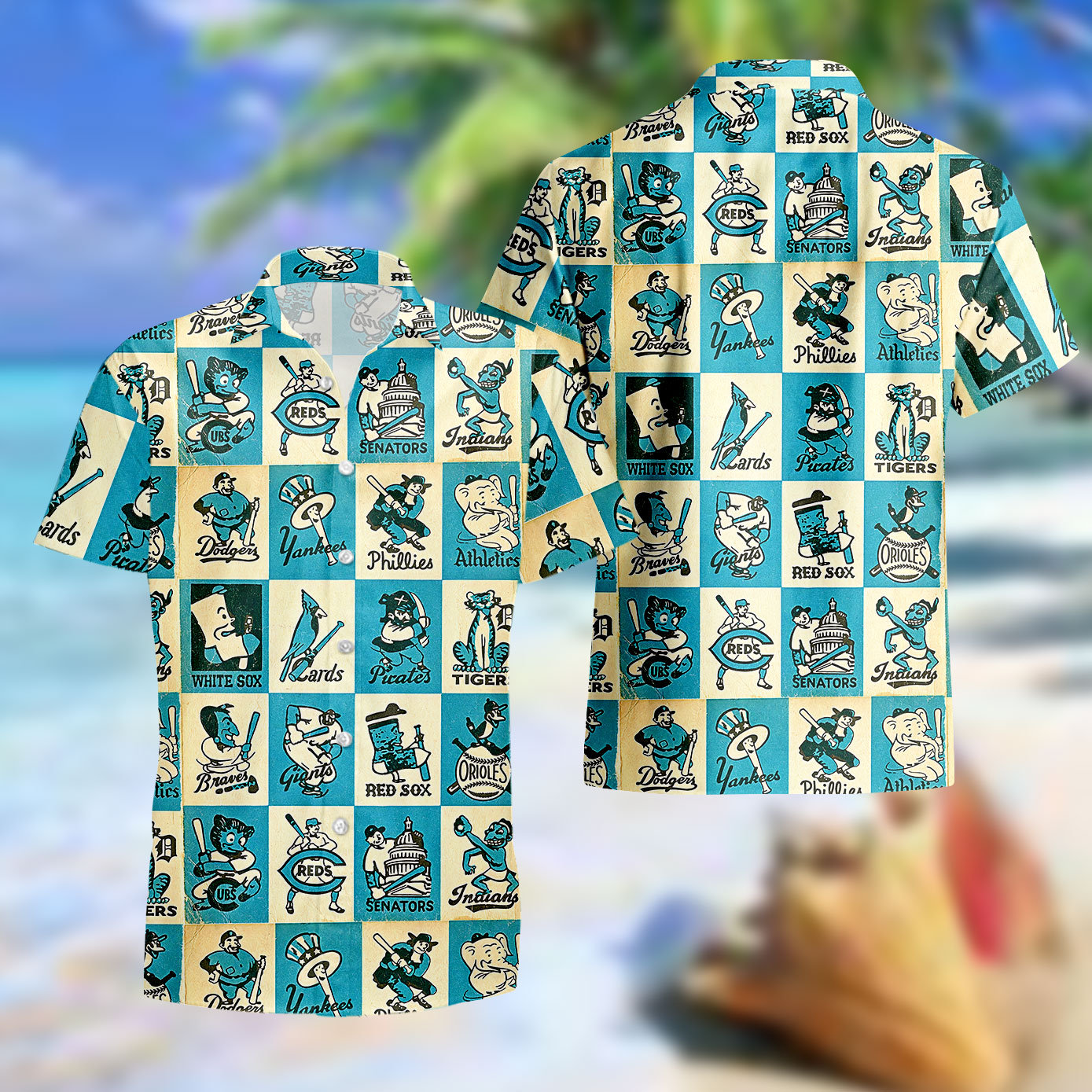 1956 Baseball Team Mascots Lovers Aloha Hwaii Shirt