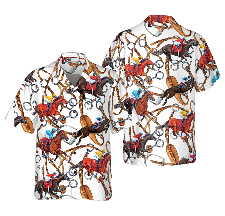 Horse Racing Shirt For Men Hawaiian Shirt