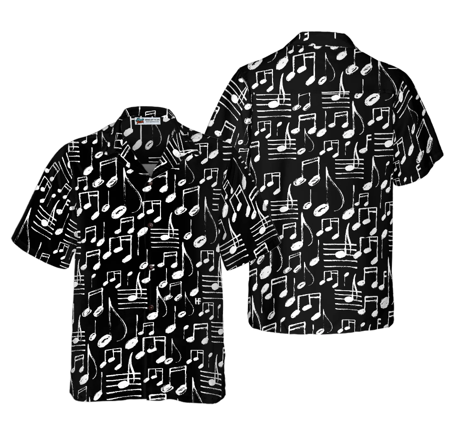 Music Note Shirt For Men Hawaiian Shirt
