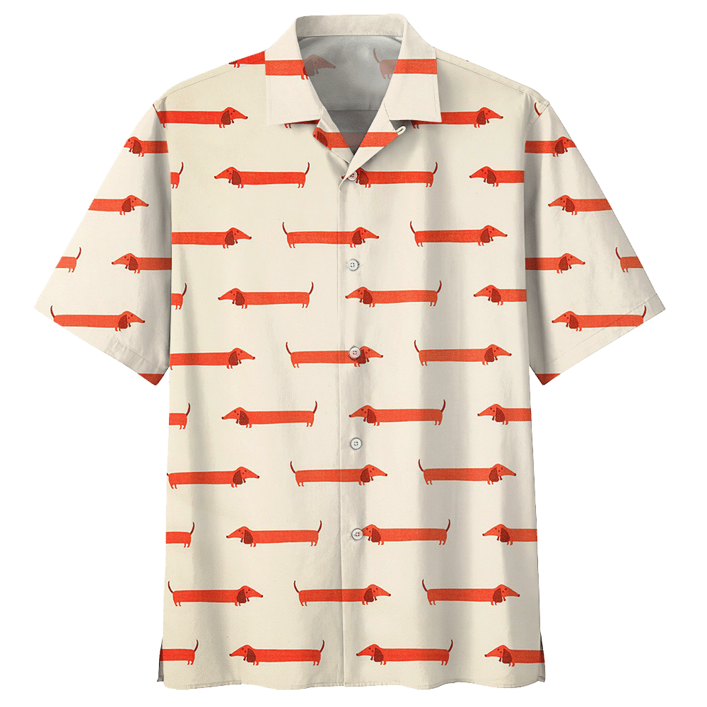 Dachshund  Tan Awesome Design Unisex Hawaiian Shirt For Men And Women Dhc17062674