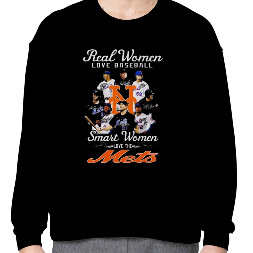 Real Women Love Baseball Smart Women Love The New York Mets 2023 Signatures  Shirt