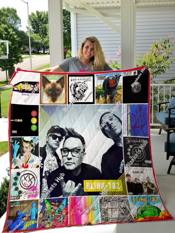 Blink-182 Singles Album Quilt Blanket V12