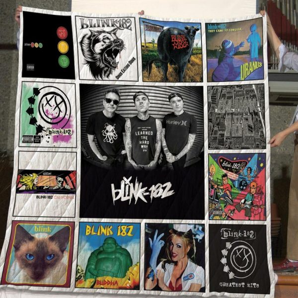 Blink-182 Singles Album Quilt Blanket V7