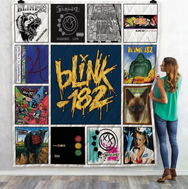 Blink-182 Singles Album Quilt Blanket V8