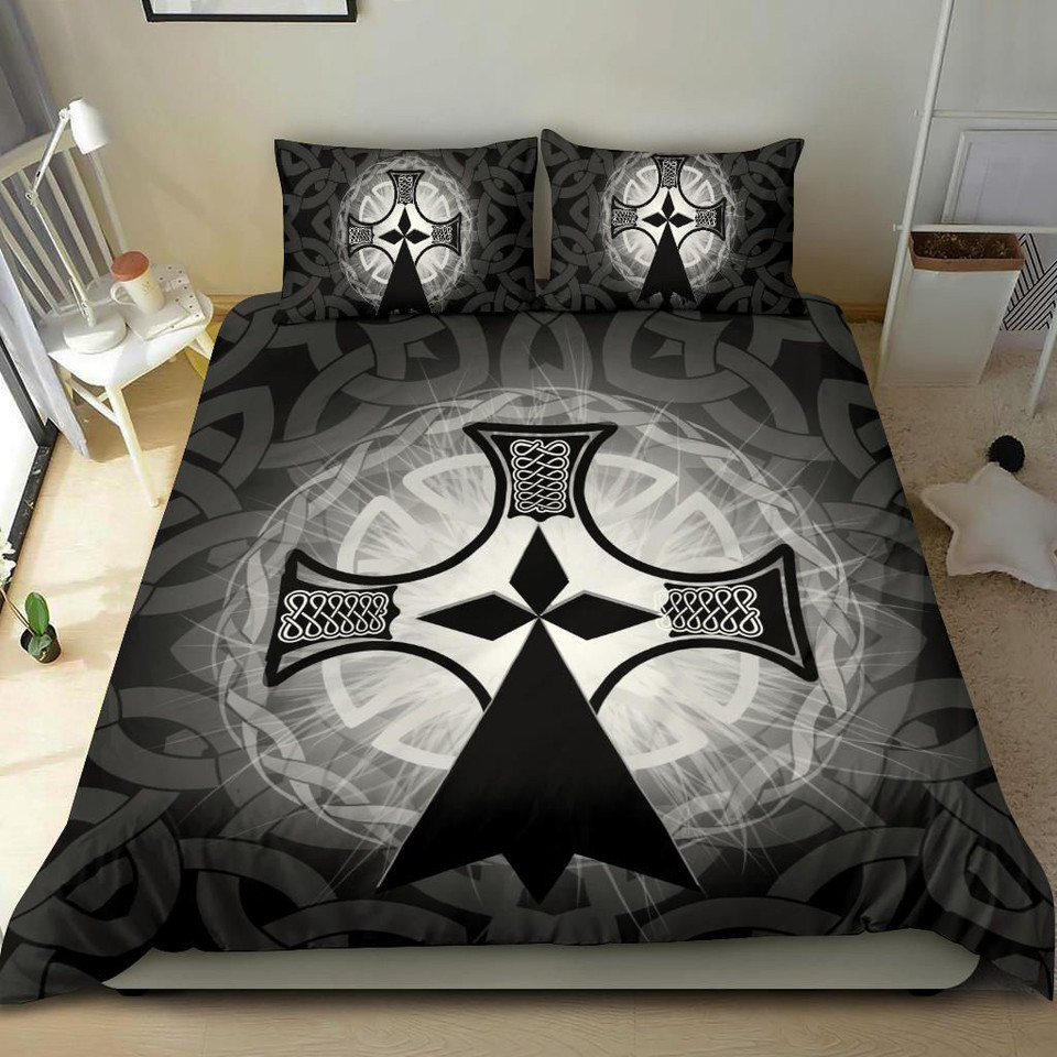 Brittany Bedding Set - Brittany Symbol With Celtic Cross