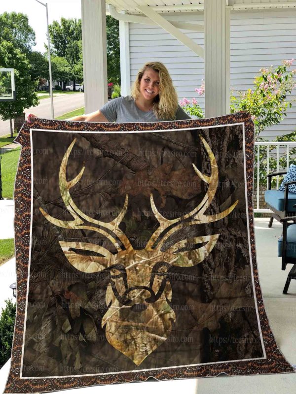 Hunting Deer Quilt Blanket