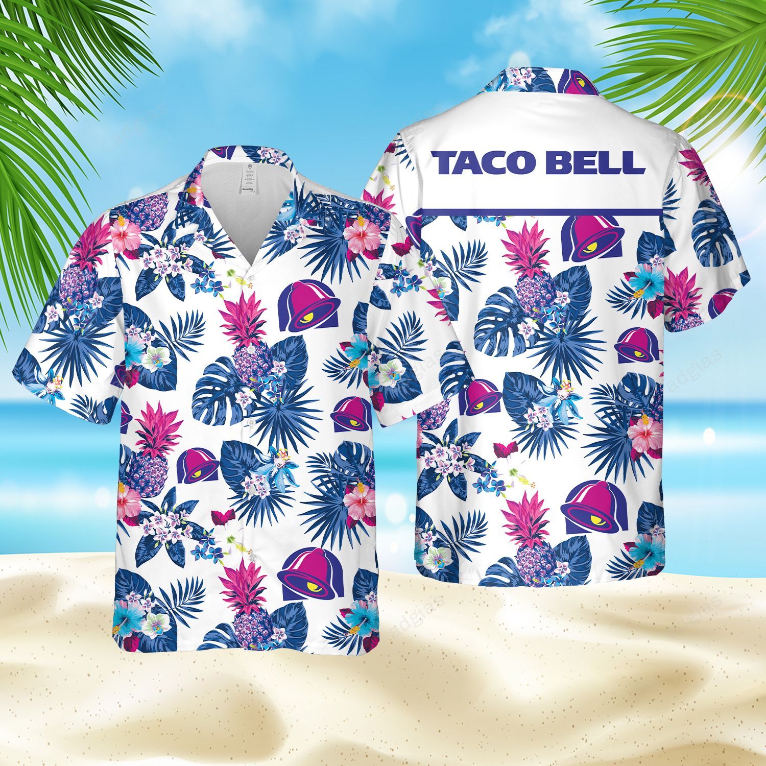(2) TBFF Hawaii Beach Hawaiian Shirt