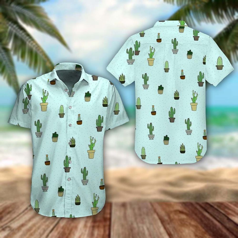Cactus Blue Awesome Design Unisex Hawaiian Shirt For Men And Women Dhc17063066