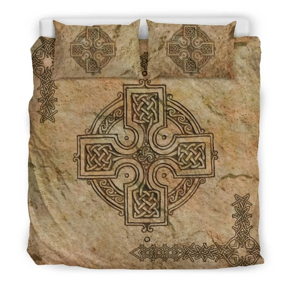 Celtic Bedding Set - Celtic Cross Vintage Pattern