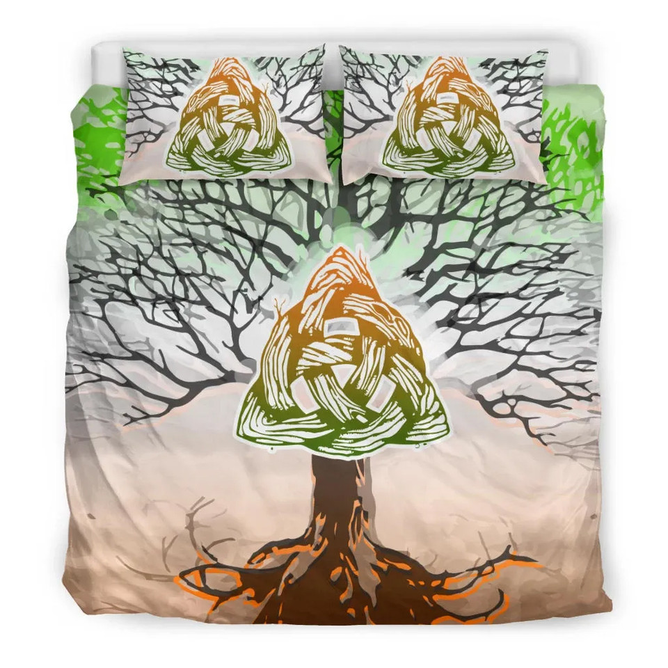 Celtic Bedding Set - Celtic Ireland Trinity Knot With Tree Of Life
