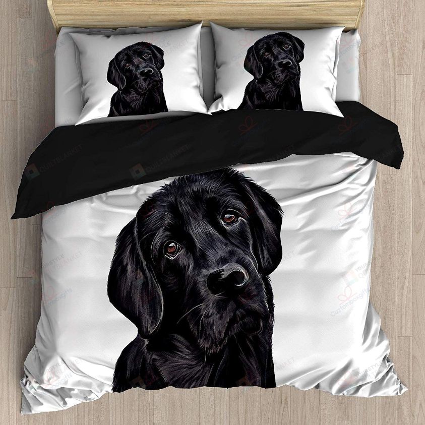 A Black Labrador Retriever Bedding Set