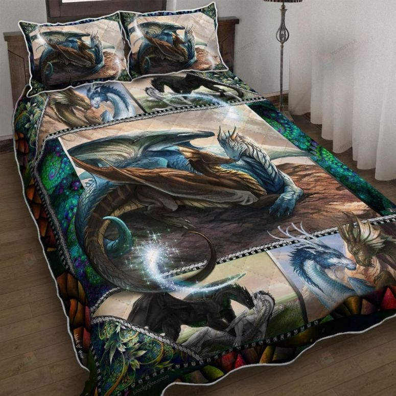 A Couple Of Dragon Quilt Bedding Set