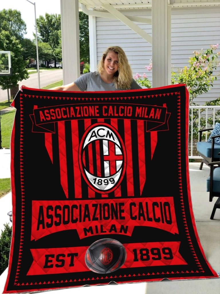 AC Milan Associazione Calcio Milan ACM Football Club Quilt Blanket