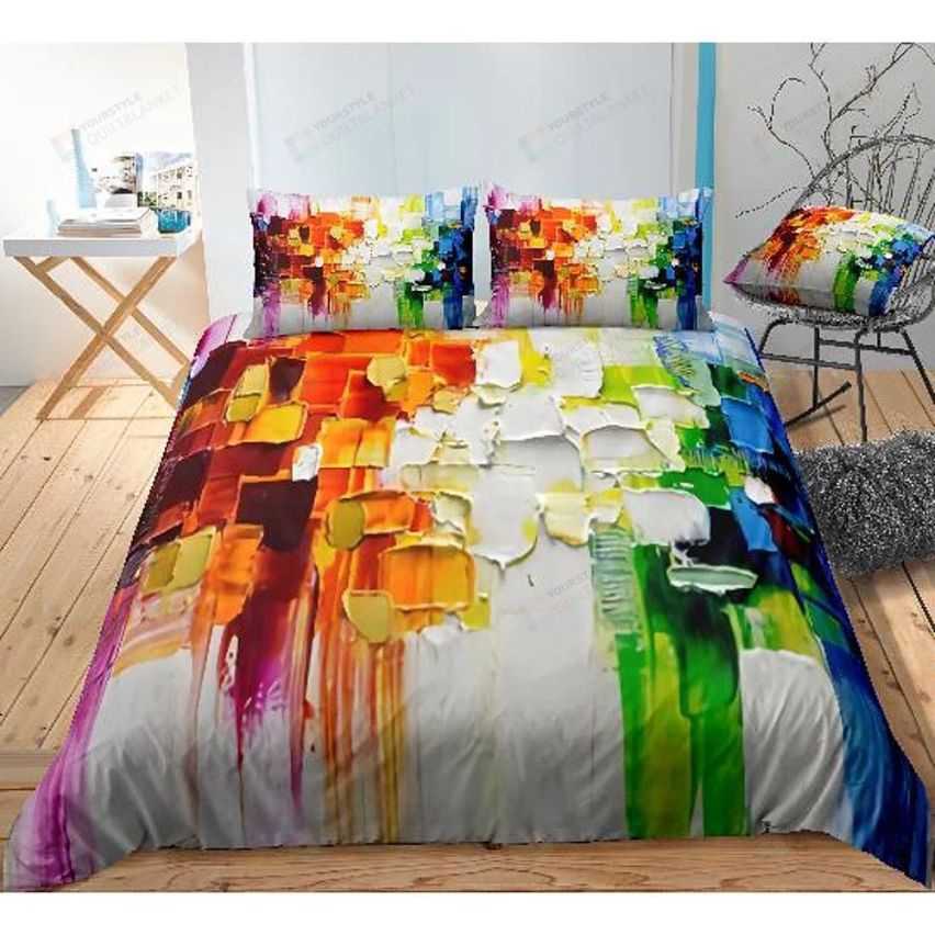Abstract Art Cotton Spread Comforter Bedding Set
