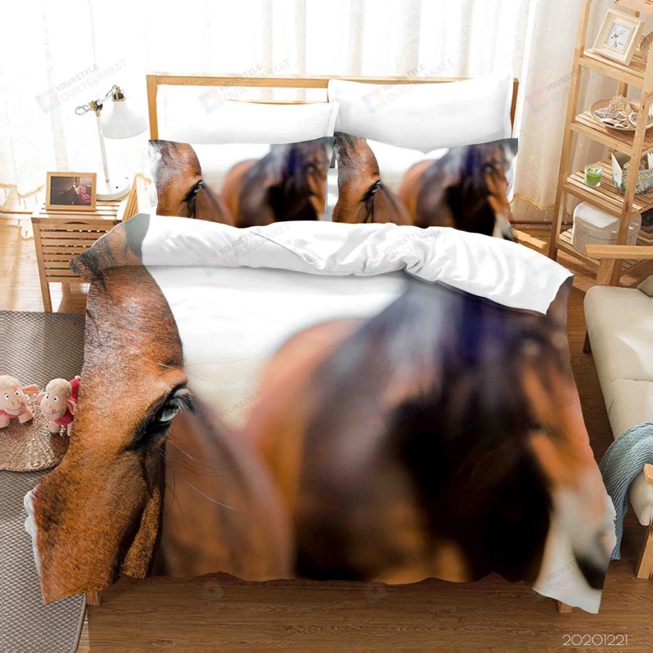 Animal Brown Horse Bed 3D Bedding Set