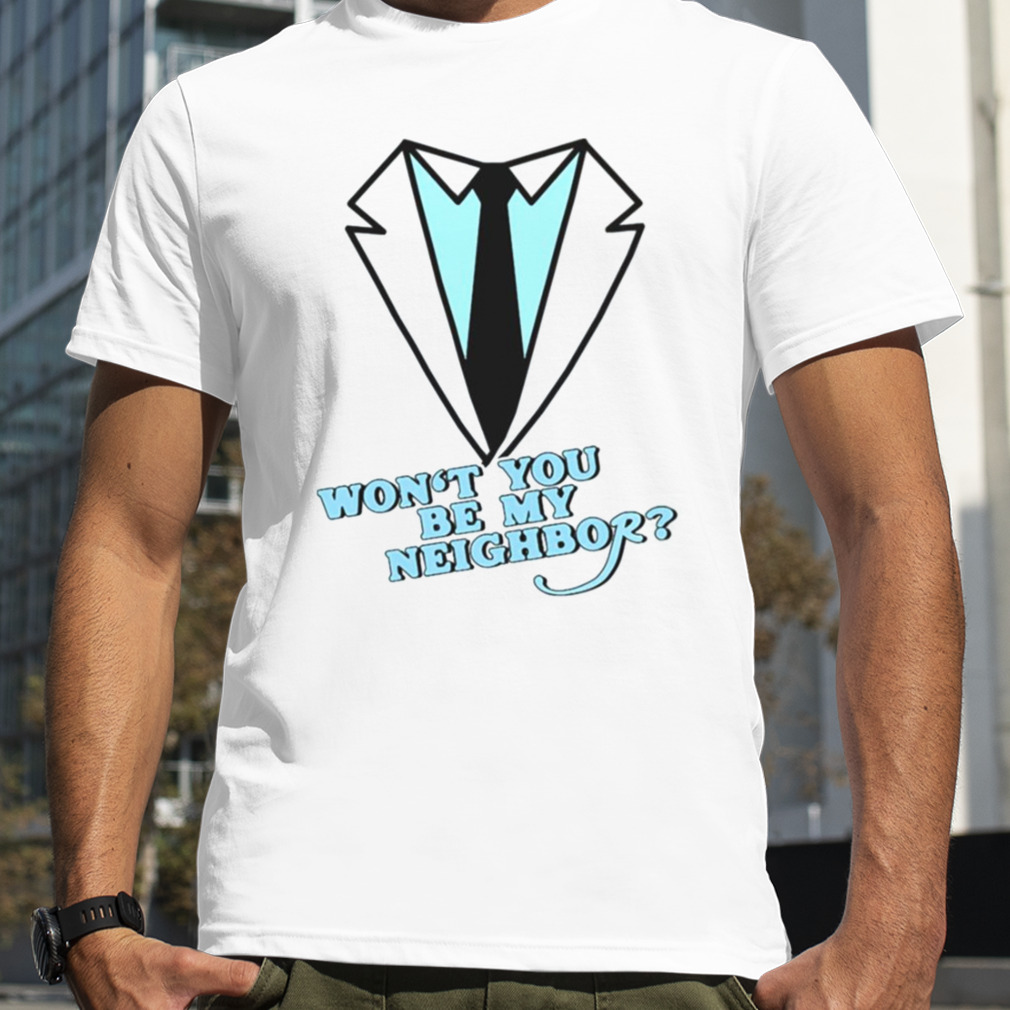 White Collar Mister Rogers’ Neighborhood shirt