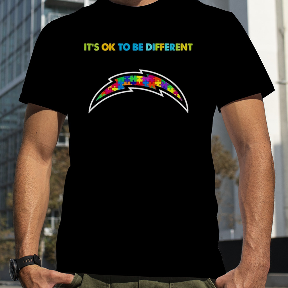 2023 Los Angeles Chargers Autism It’s ok to be different shirt