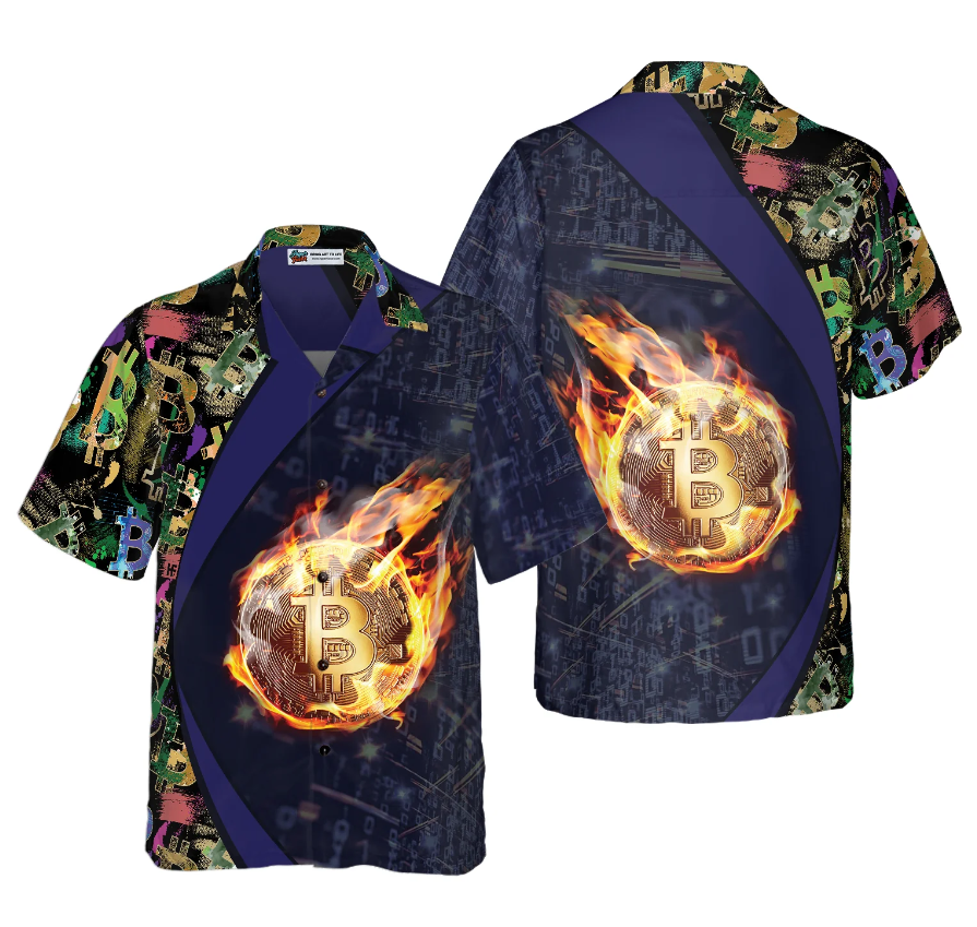 Bitcoin Block Chain V1 Hawaiian Shirt