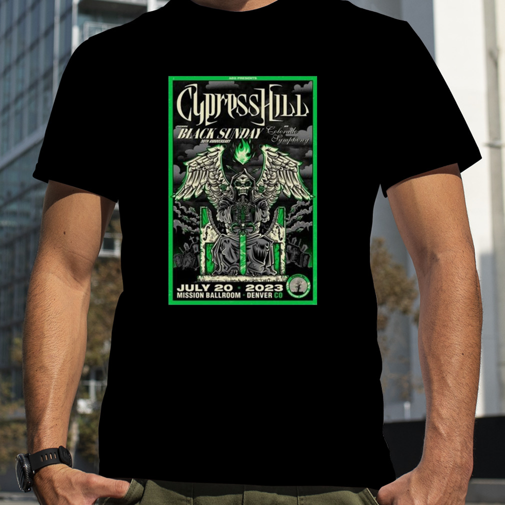 Cypress Hill Black Sunday 30TH Anniversary Ballroom Denver CO 2023 Shirt
