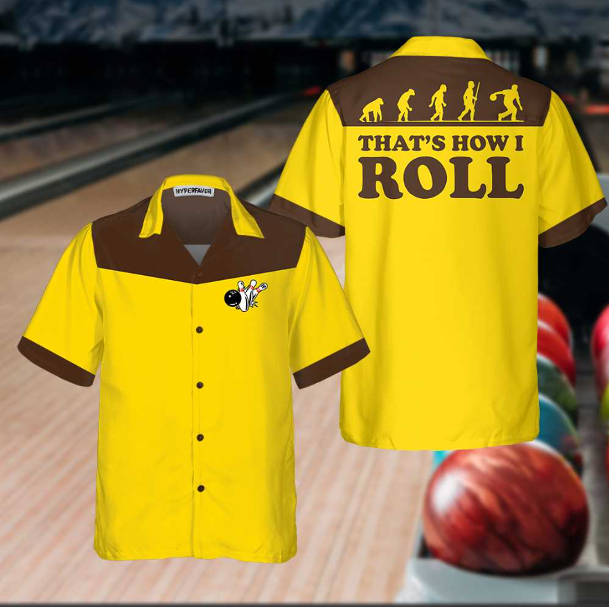 That's How I Roll Bowling Evolution Bowling Hawaiian Shirt