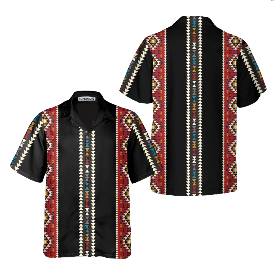 Traditional Tribal Pattern Hawaiian Shirt