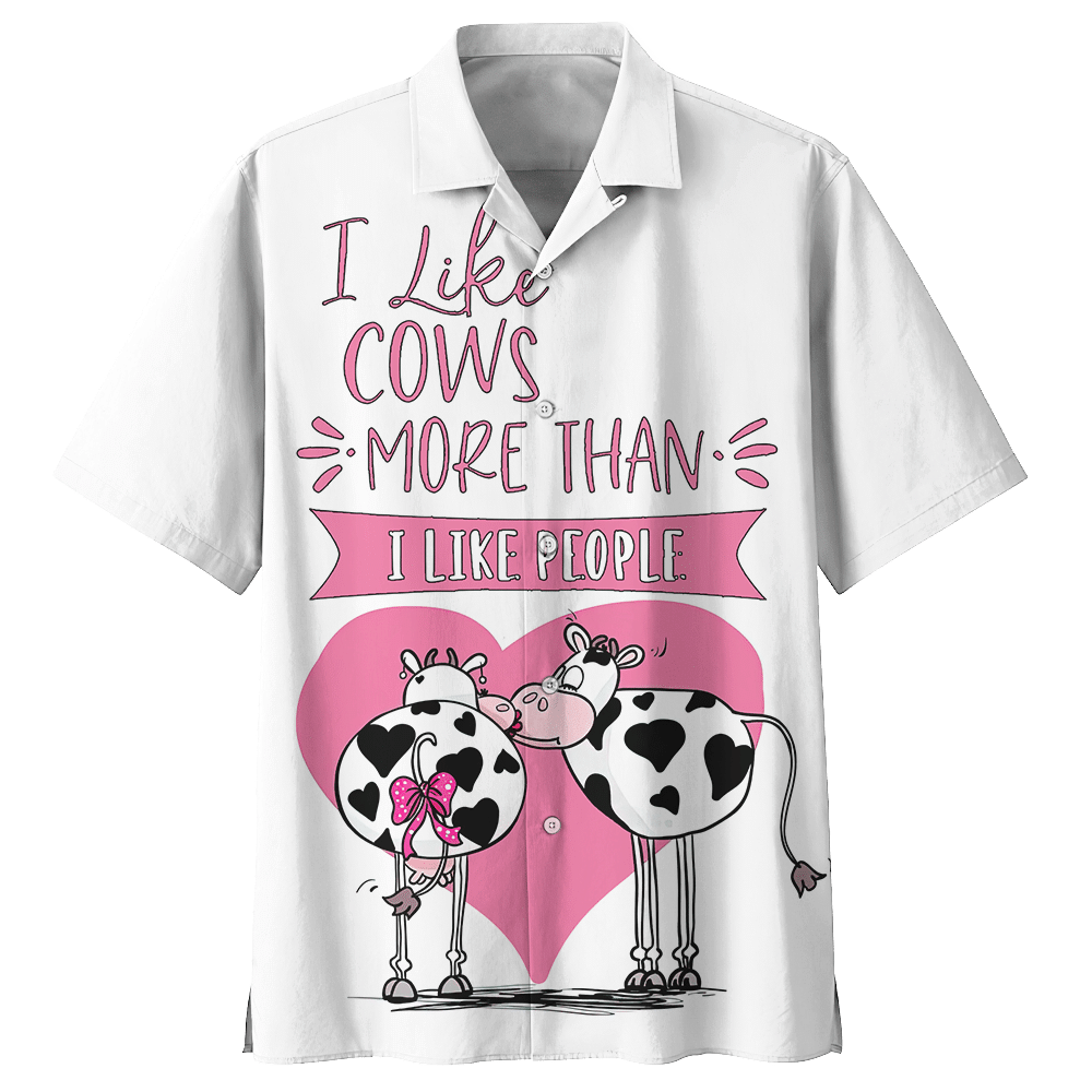 Cow White Unique Design Unisex Hawaiian Shirt For Men And Women Dhc17062535