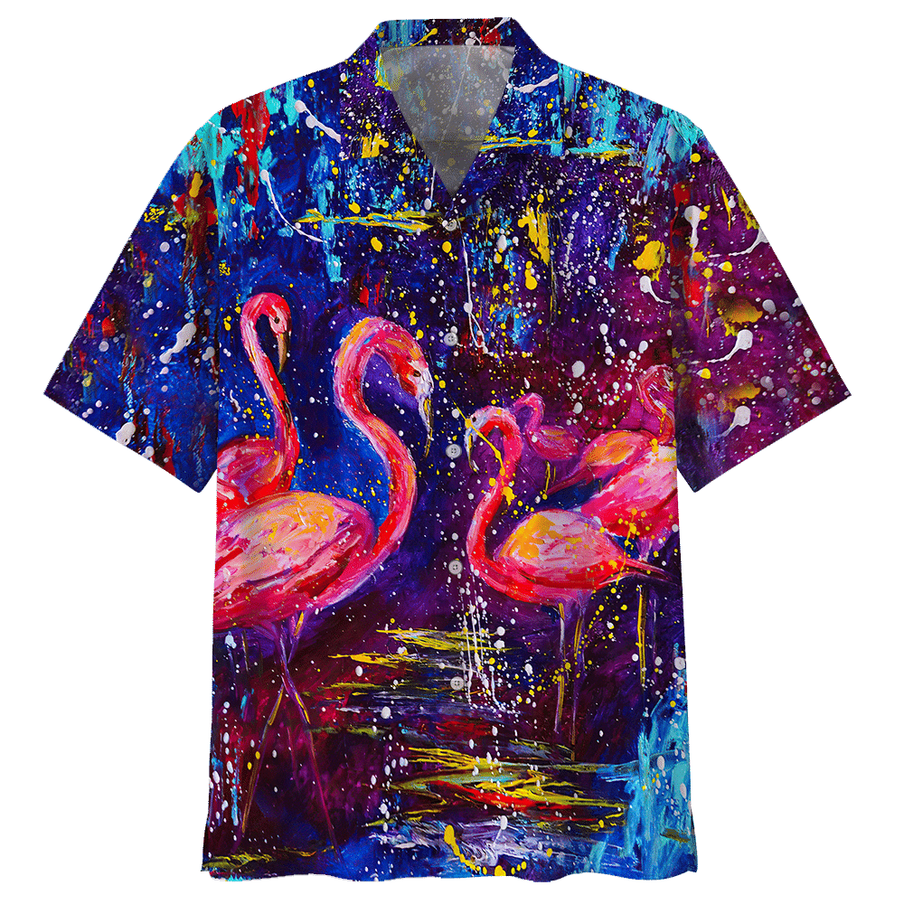 Flamingo Blue Amazing Design Unisex Hawaiian Shirt For Men And Women Dhc17062616