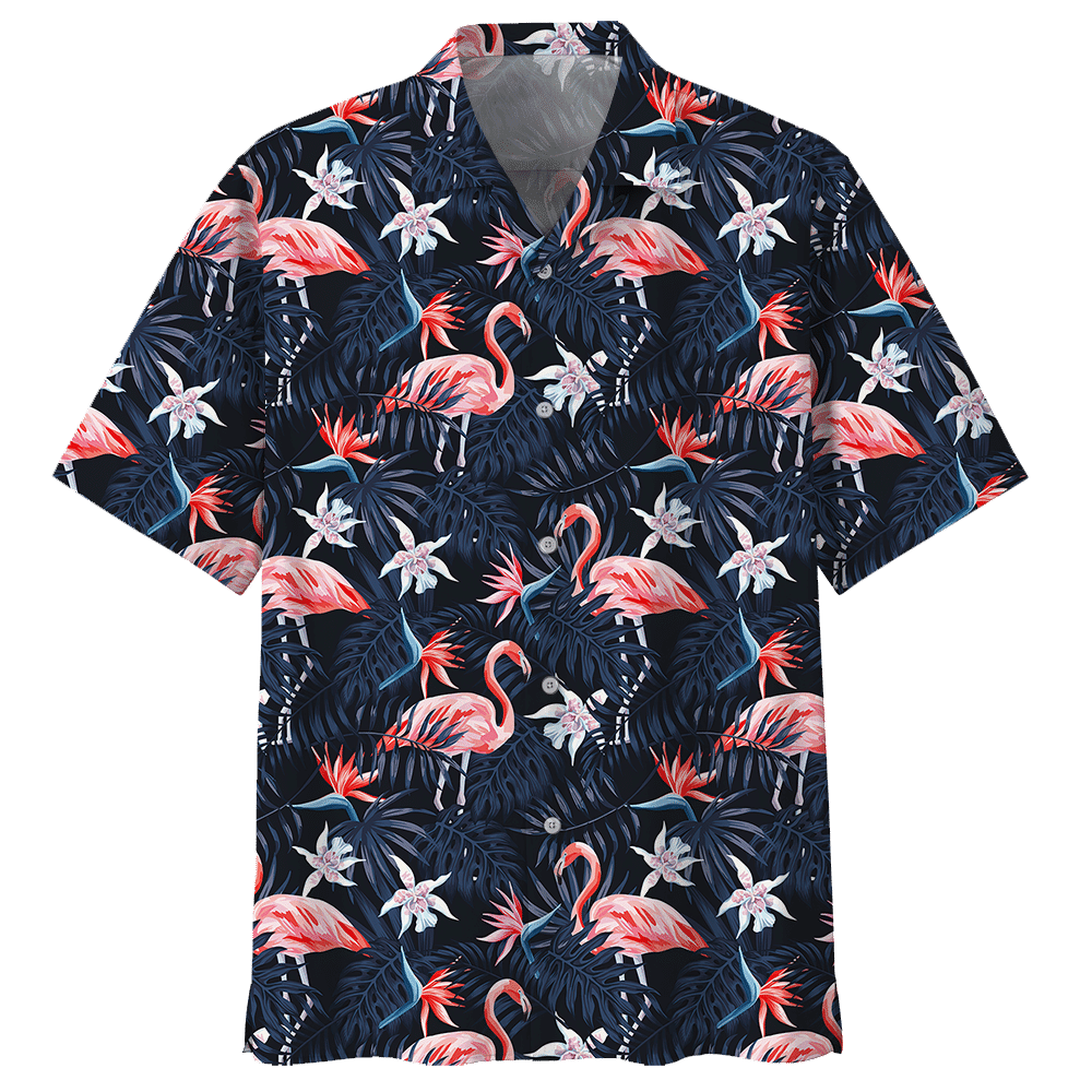 Flamingo Blue Awesome Design Unisex Hawaiian Shirt For Men And Women Dhc17062614