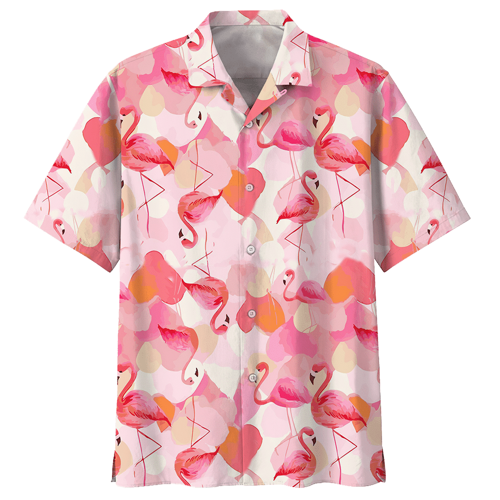 Flamingo Pink Amazing Design Unisex Hawaiian Shirt For Men And Women Dhc17062611