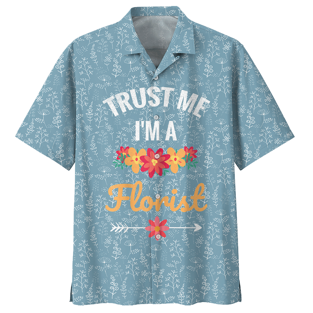 Florist  Blue Unique Design Unisex Hawaiian Shirt For Men And Women Dhc17062734