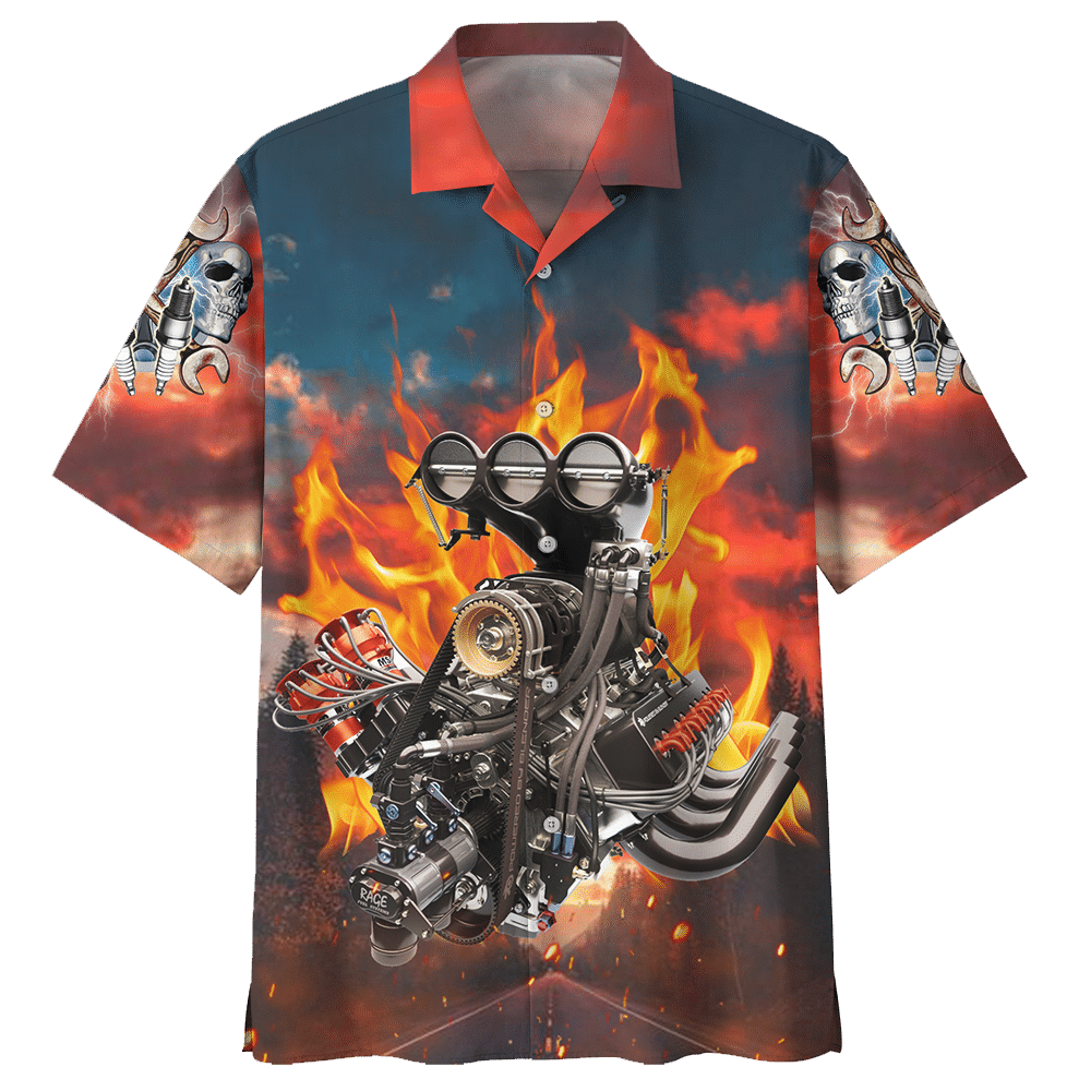 Hot Rod Red Unique Design Unisex Hawaiian Shirt For Men And Women Dhc17062650
