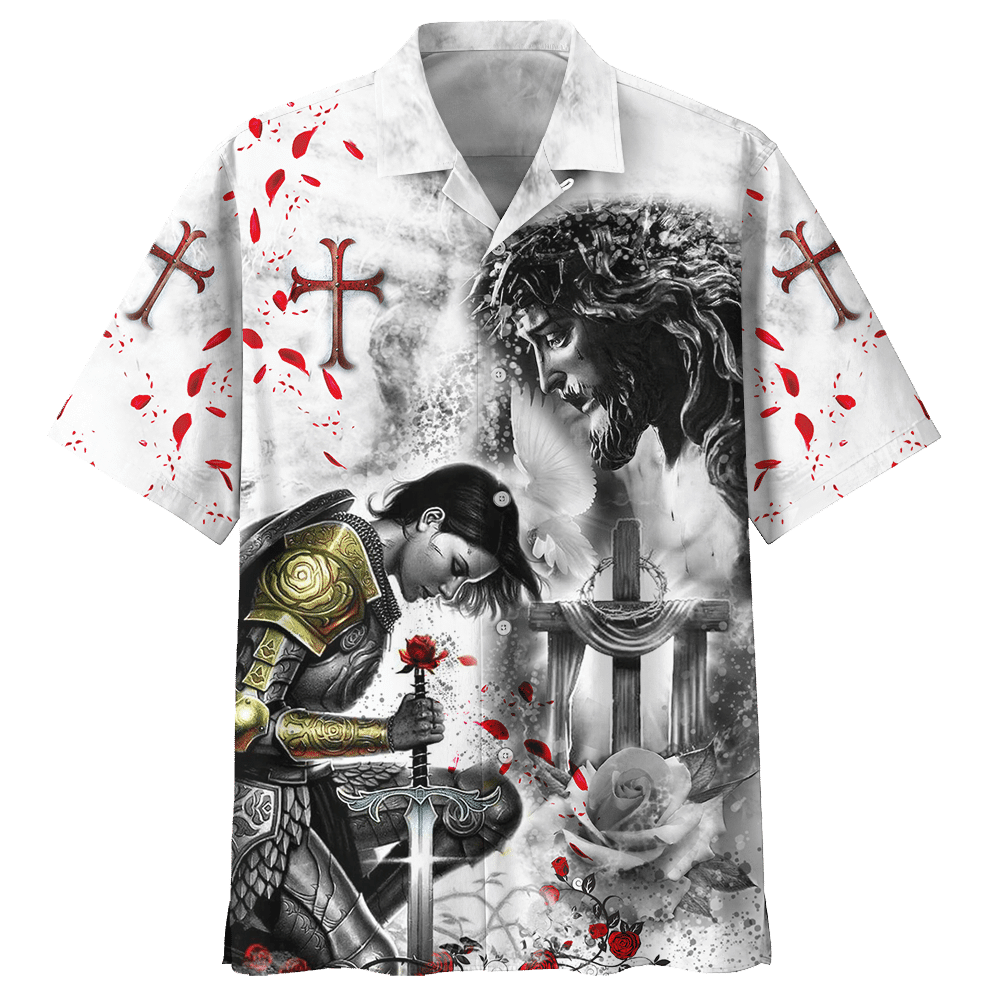 Knight Templar White Unique Design Unisex Hawaiian Shirt For Men And Women Dhc17062895