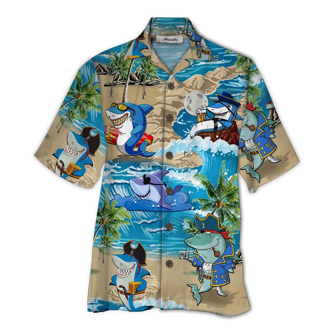 Shark Colorful Awesome Design Unisex Hawaiian Shirt For Men And Women Dhc17062337