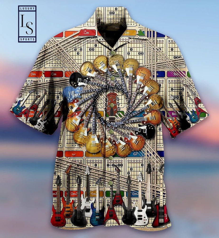 Guitar Lines Hawaiian Shirt