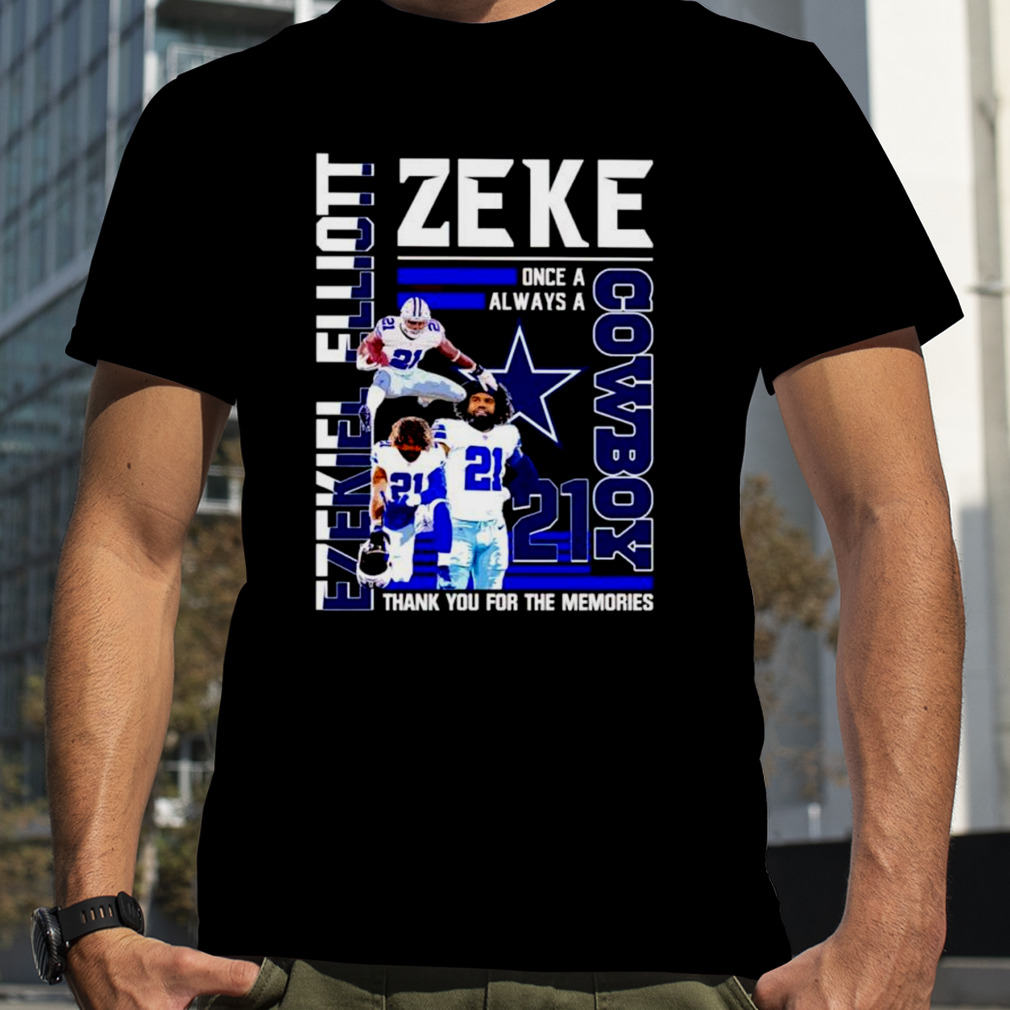 Ezekiel Elliott Zeke Cowboy thank you for the memories shirt