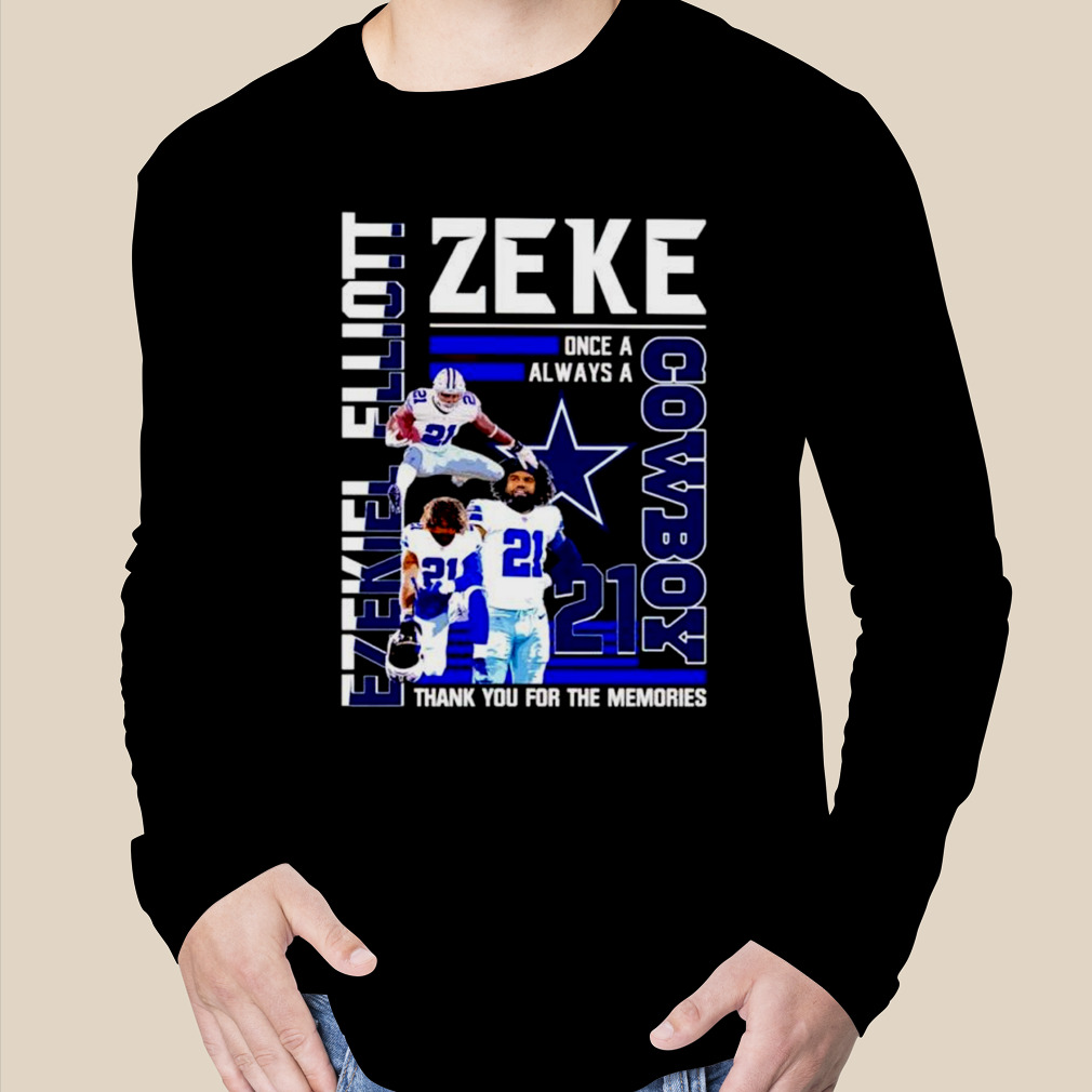 Ezekiel Elliott Zeke Cowboy thank you for the memories shirt