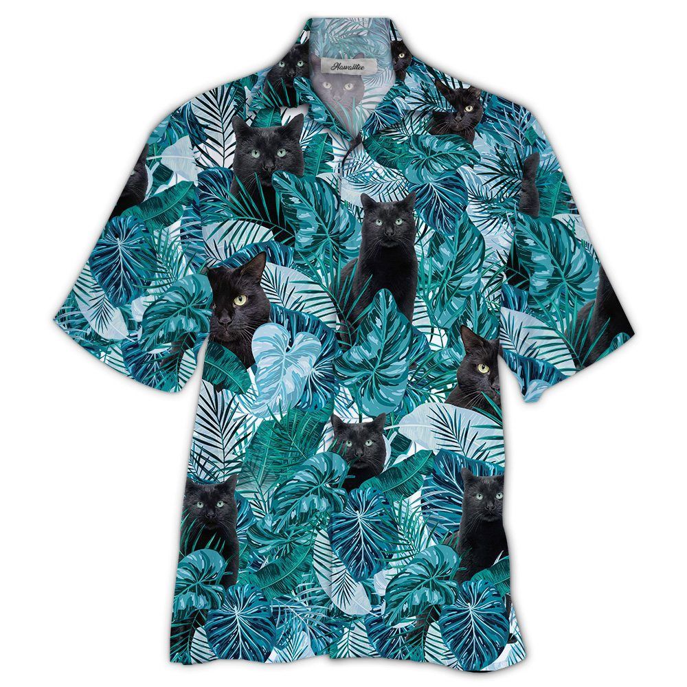 Black Cats Blue High Quality Unisex Hawaiian Shirt For Men And Women Dhc17062294