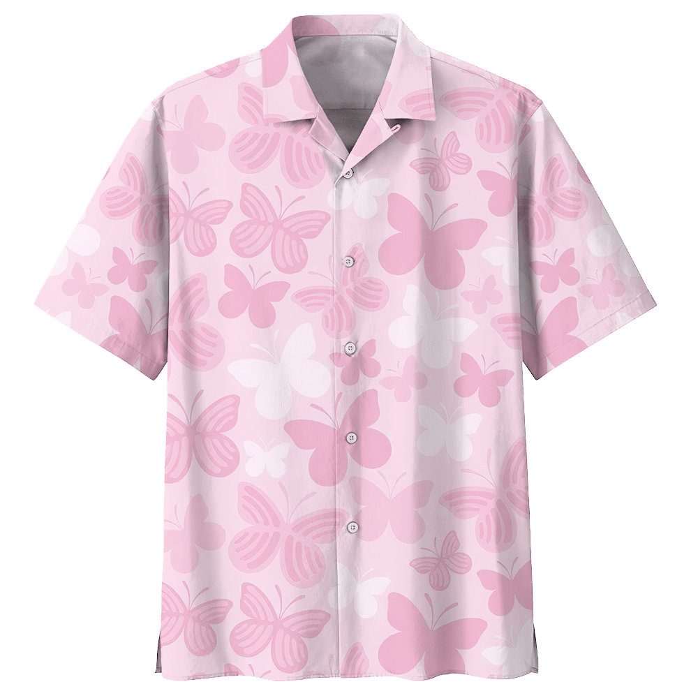 Butterfly Pink Amazing Design Unisex Hawaiian Shirt For Men And Women Dhc17063131