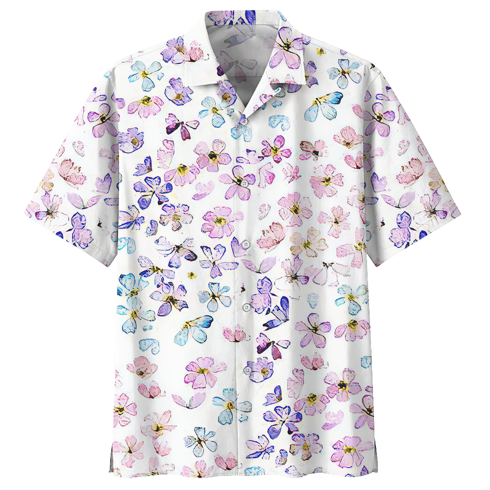 Butterfly White Nice Design Unisex Hawaiian Shirt For Men And Women Dhc17063142