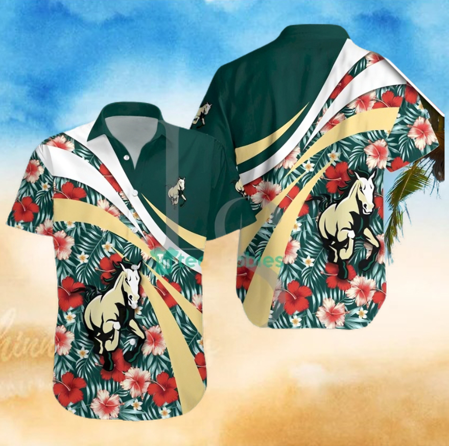 Cal Poly Mustangs NCAA Hibiscus Tropical Flower Hawaiian Shirt