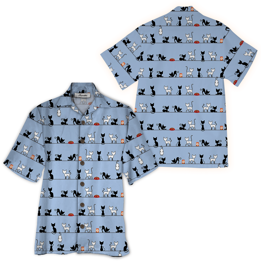 Cat Blue Amazing Design Unisex Hawaiian Shirt For Men And Women Dhc17062204