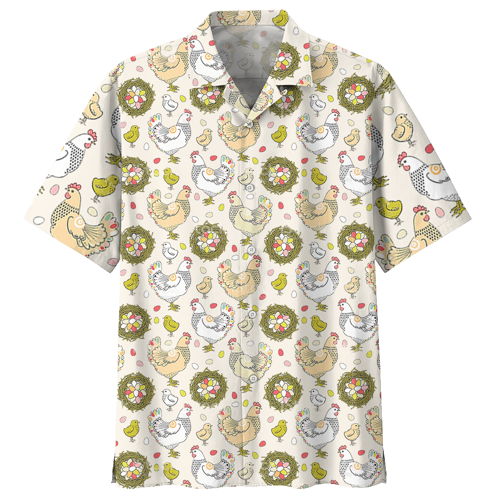 Chicken   White Nice Design Unisex Hawaiian Shirt For Men And Women Dhc17063727